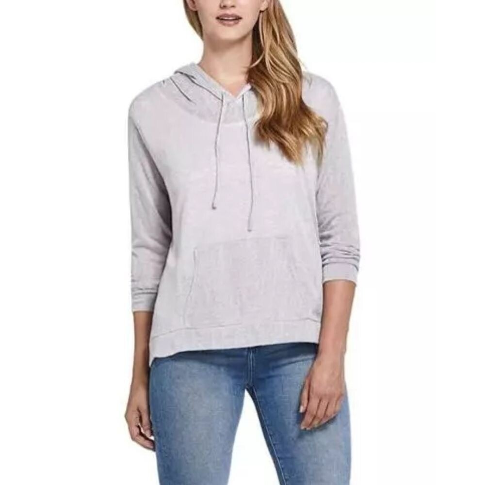 Weatherproof Vintage Light Gray Cozy Pullover Hoodie Sweatshirt L/G